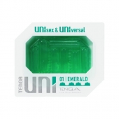Зеленый мастурбатор-стимулятор Tenga Uni Emerald - Tenga - в Волгодонске купить с доставкой
