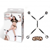 Леопардовая фиксация на матрас для рук и ног Classic Bedspreader - Lux Fetish - купить с доставкой в Волгодонске