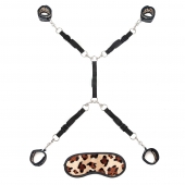 Леопардовая фиксация на матрас для рук и ног Classic Bedspreader - Lux Fetish - купить с доставкой в Волгодонске