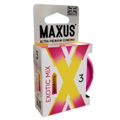 Ароматизированные презервативы Maxus Exotic Mix - 3 шт. - Maxus - купить с доставкой в Волгодонске