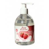 Лубрикант на водной основе Love Protection Raspberry с ароматом малины - 300 мл. - Lola Games - купить с доставкой в Волгодонске