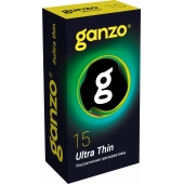 Прозрачные ультратонкие презервативы Ganzo Ultra thin - 15 шт. - Ganzo - купить с доставкой в Волгодонске