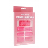 Набор из 7 розовых насадок на пенис ONE-A-DAY PENIS SLEEVES PINK - Seven Creations - в Волгодонске купить с доставкой