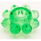 Зеленое эрекционное кольцо-цветок - Toyfa Basic - в Волгодонске купить с доставкой