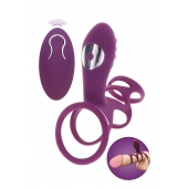Фиолетовая эрекционная вибронасадка Halo Halo C-Ring Sleeve - Toy Joy - в Волгодонске купить с доставкой