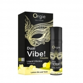 Съедобный жидкий вибратор Dual Vibe! со вкусом лимонного джина с тоником - 15 мл. - ORGIE - купить с доставкой в Волгодонске