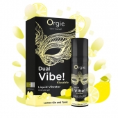 Съедобный жидкий вибратор Dual Vibe! со вкусом лимонного джина с тоником - 15 мл. - ORGIE - купить с доставкой в Волгодонске