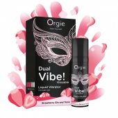 Съедобный жидкий вибратор Dual Vibe! со вкусом клубничного джина с тоником - 15 мл. - ORGIE - купить с доставкой в Волгодонске