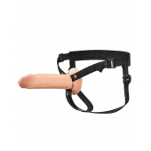 Полый страпон на ремнях 8’’ Hollow Silicone Strap-on - Pipedream - купить с доставкой в Волгодонске