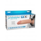 Полый страпон на ремнях 6’’ Hollow Silicone Strap-on - Pipedream - купить с доставкой в Волгодонске