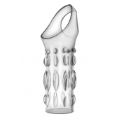 Прозрачная насадка на пенис Stretchy Studded Penis Sleeve Ring - Blush Novelties - в Волгодонске купить с доставкой
