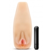 Мастурбатор-вагина с вибрацией Soft   Wet Natasha Realistic Beige Masturbator - Blush Novelties - в Волгодонске купить с доставкой