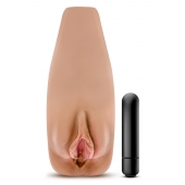 Маструбатор-вагина с вибрацией Soft   Wet Renata Realistic Tan Masturbator - Blush Novelties - в Волгодонске купить с доставкой