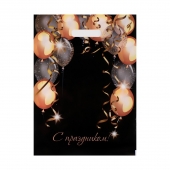 Пакет с вырубной ручкой и принтом в виде шариков (30х40 см) - Сима-Ленд - купить с доставкой в Волгодонске