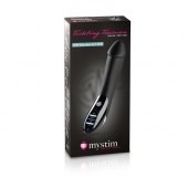 Вибратор с электростимуляцией Tickling Truman Black Edition - 27 см. - MyStim - купить с доставкой в Волгодонске