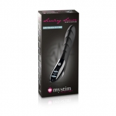 Вибратор с электростимуляцией Sizzling Simon Black Edition - 27 см. - MyStim - купить с доставкой в Волгодонске