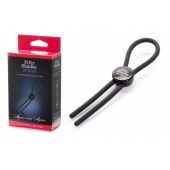 Тёмно-серое эрекционное кольцо с зажимом Again and Again Adjustable Cock Ring - Fifty Shades of Grey - в Волгодонске купить с доставкой
