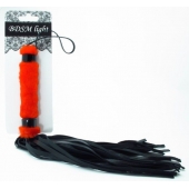 Нежная плеть с красным мехом BDSM Light - 43 см. - БДСМ Арсенал - купить с доставкой в Волгодонске