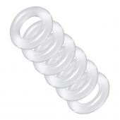 Комплект из 6 прозрачных эрекционных колец Ring Master Custom Ball Stretcher Kit - XR Brands - в Волгодонске купить с доставкой