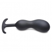 Черный массажер простаты с утяжелителями Premium Silicone Weighted Prostate Plug XL - 20,8 см. - XR Brands - в Волгодонске купить с доставкой