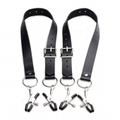 Ремни с зажимами для половых губ Spread Labia Spreader Straps with Clamps - XR Brands - купить с доставкой в Волгодонске