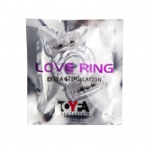 Прозрачное виброкольцо с двумя вибропульками - Toyfa Basic - в Волгодонске купить с доставкой