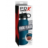 Смуглый мастурбатор-вагина в синей колбе F*ck Flask - Pipedream - в Волгодонске купить с доставкой