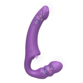 Фиолетовый безремневой страпон Straples Strap-On Dildo - Erokay - купить с доставкой в Волгодонске