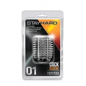 Прозрачная насадка с шипами STAY HARD COCK SLEEVE 01 CLEAR - Blush Novelties - в Волгодонске купить с доставкой