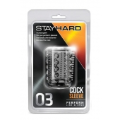 Прозрачная насадка с шипами и шишечками STAY HARD COCK SLEEVE 03 CLEAR - Blush Novelties - в Волгодонске купить с доставкой