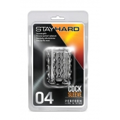 Прозрачная насадка с бороздками STAY HARD COCK SLEEVE 04 CLEAR - Blush Novelties - в Волгодонске купить с доставкой