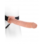 Фаллопротез телесного цвета Hollow Strap-On - 29 см. - Pipedream - купить с доставкой в Волгодонске