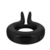 Черное эрекционное кольцо Marry Me Rechargeable Vibrating Cockring - Adrien Lastic - в Волгодонске купить с доставкой