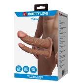 Реалистичная полая насадка на член для двойного проникновения Yairon - 17,5 см. - Baile - купить с доставкой в Волгодонске