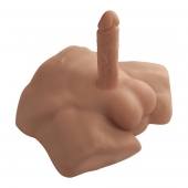 Карамельный мужской полуторс с фаллоимитатором SILEXD Apollo S 7 - Adrien Lastic