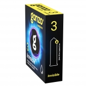 Супертонкие презервативы Ganzo Invisible - 3 шт. - Ganzo - купить с доставкой в Волгодонске