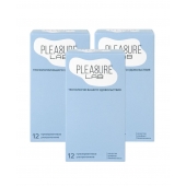 Набор из 3 упаковок ультратонких презервативов Pleasure Lab (по 12 шт.) - Pleasure Lab - купить с доставкой в Волгодонске