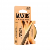 Точечные презервативы MAXUS 2000 Amazing Dots с железным кейсом - 3 шт. - Maxus - купить с доставкой в Волгодонске