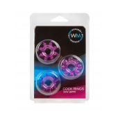 Набор из 3 лиловых эрекционных колец различной формы - Erowoman-Eroman - в Волгодонске купить с доставкой