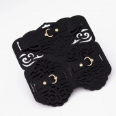 Фигурный набор для БДСМ-игр с узорами и золотистой фурнитурой - Crazy Handmade - купить с доставкой в Волгодонске