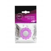 Лиловое эрекционное кольцо с 2 рядами стимулирующих шариков - Erowoman-Eroman - в Волгодонске купить с доставкой