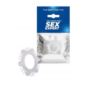 Эластичное эрекционное кольцо с шипиками и шариками - Sex Expert - в Волгодонске купить с доставкой
