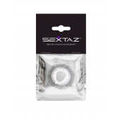 Эластичное эрекционное кольцо с длинными черными «ресничками» - Sextaz - в Волгодонске купить с доставкой