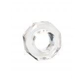 Прозрачное эрекционное кольцо в форме гайки - Sex Expert - в Волгодонске купить с доставкой