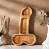 Деревянное блюдо для подачи в форме члена (25 х 16,5 х 1,7 см) - Сима-Ленд - купить с доставкой в Волгодонске