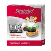 Стимулирующая насадка Sitabella Extender  Красный молодец - Sitabella - купить с доставкой в Волгодонске