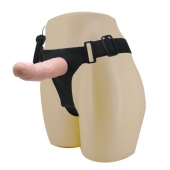 Реалистичный страпон-фаллоимитатор на трусиках Ultra Passionate Harness - 15 см. - Baile - купить с доставкой в Волгодонске