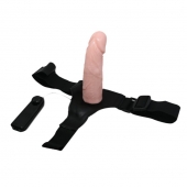 Реалистичный страпон-фаллоимитатор на трусиках Ultra Passionate Harness - 15 см. - Baile - купить с доставкой в Волгодонске