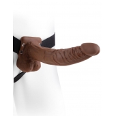 Полый мужской фаллопротез Hollow Strap-On with Balls - 24 см. - Pipedream - купить с доставкой в Волгодонске