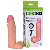 Фаллическая насадка Харнесс UNICOCK 7  - 19 см. - LOVETOY (А-Полимер) - купить с доставкой в Волгодонске